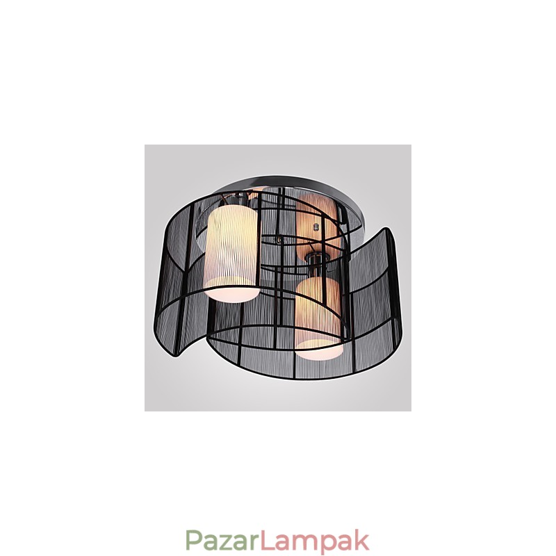 Mennyezeti lámpa Modern design 2 lámpa fekete