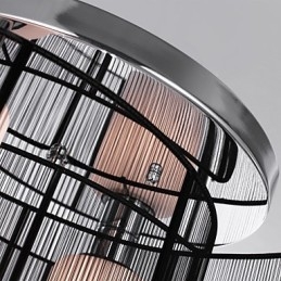 Mennyezeti lámpa Modern design 2 lámpa fekete