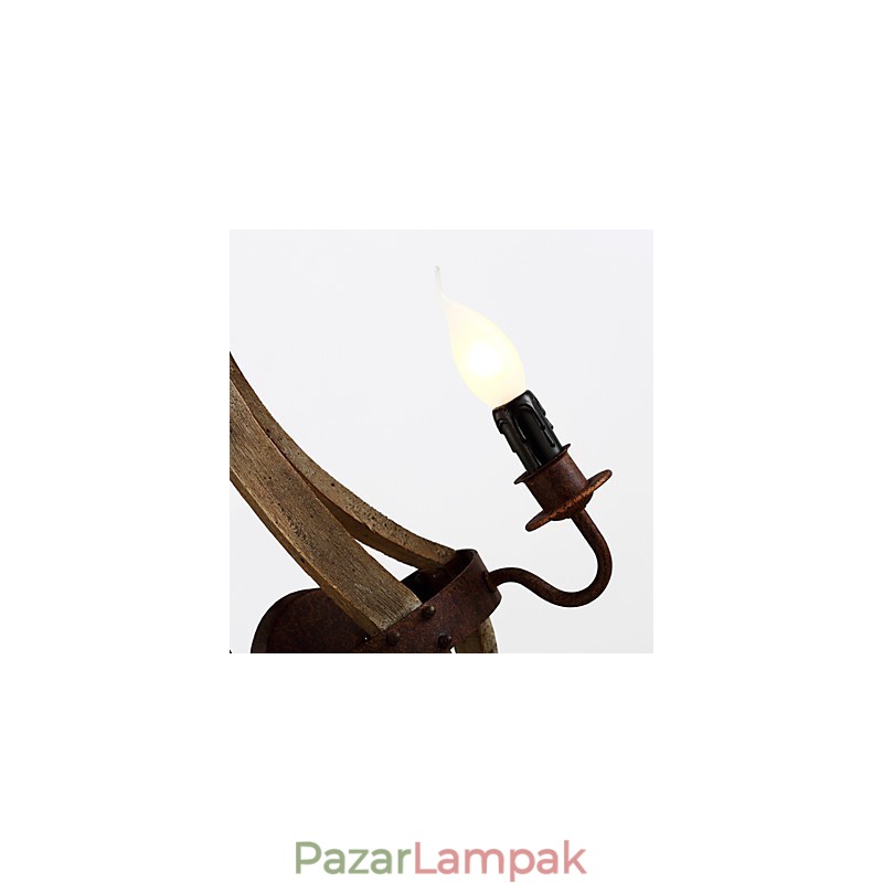 Mini stílusú falikarok, rusztikus Lodge fa bambusz
