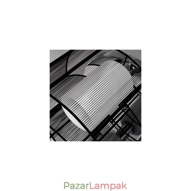 Mennyezeti lámpa Modern design 2 lámpa fekete
