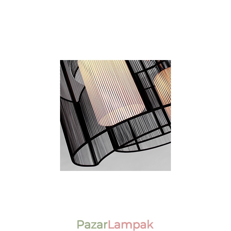 Mennyezeti lámpa Modern design 2 lámpa fekete