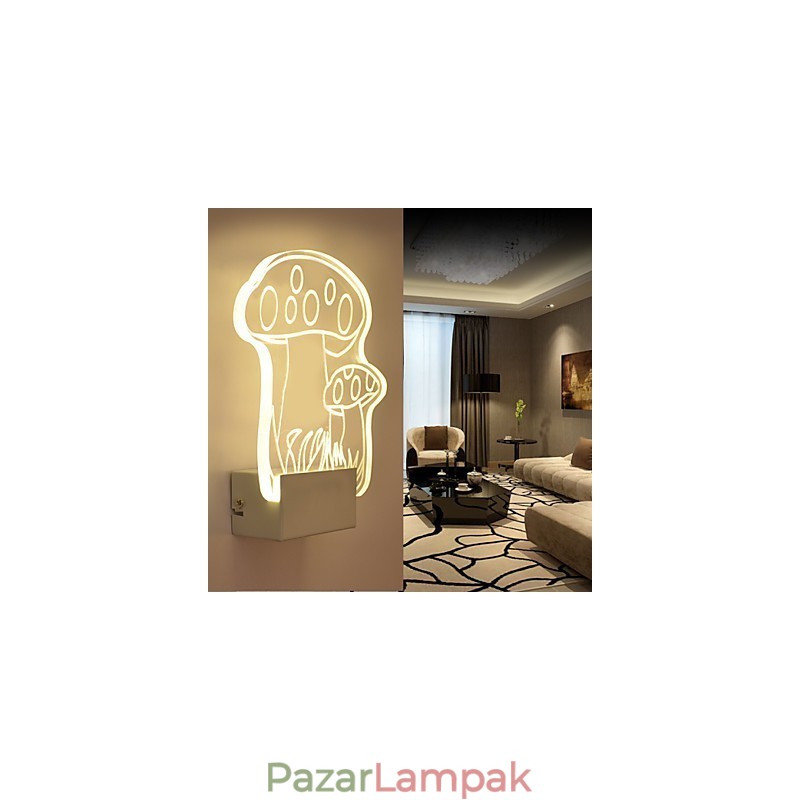Akril fali lámpa PVC lámpa, modern kortárs fém