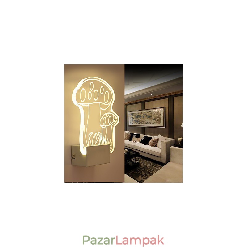 Akril fali lámpa PVC lámpa, modern kortárs fém