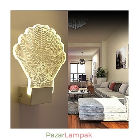 Akril fali lámpa PVC lámpa, modern kortárs fém Akril fali lámpa PVC lámpa, modern kortárs fém
