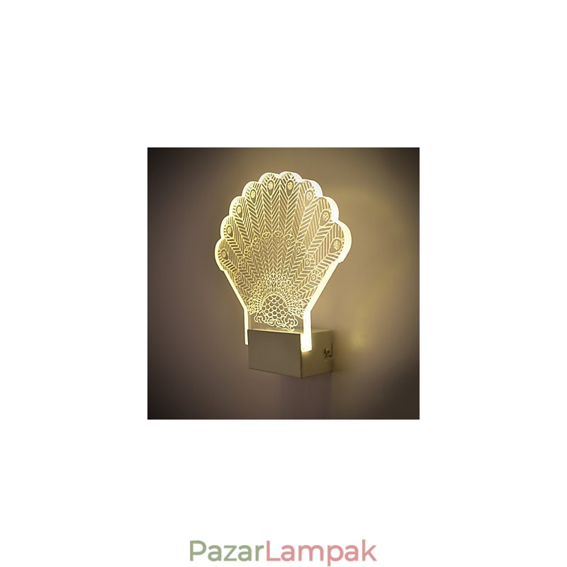 Akril fali lámpa PVC lámpa, modern kortárs fém