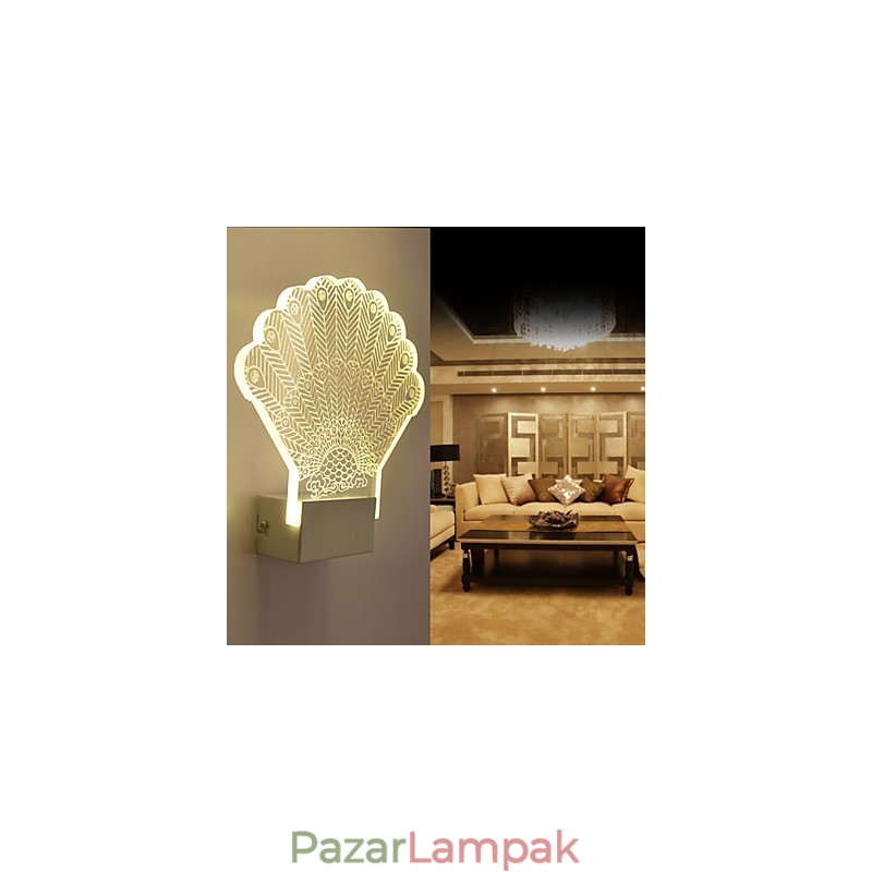 Akril fali lámpa PVC lámpa, modern kortárs fém