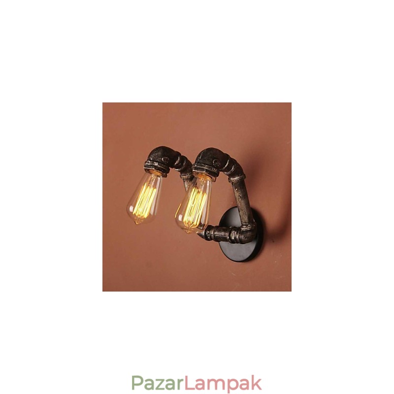 Mini stílusú fali lámpák Rusztikus Lodge fém