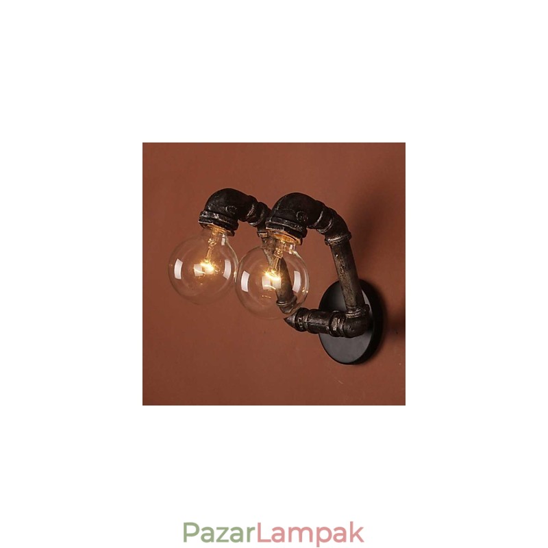 Mini stílusú fali lámpák Rusztikus Lodge fém