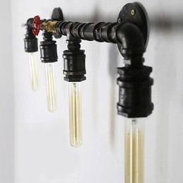 Mini stílusú fali lámpák Rusztikus Lodge fém