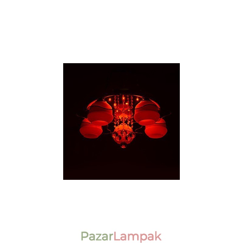 Távirányító 5 lámpa Blue Redss Modern mennyezeti lámpa süllyesztett rögzítéssel