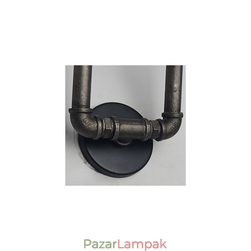 Retro fém fali lámpa kávézóhoz