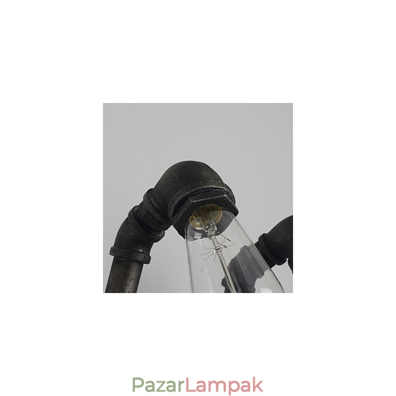 Retro fém fali lámpa kávézóhoz