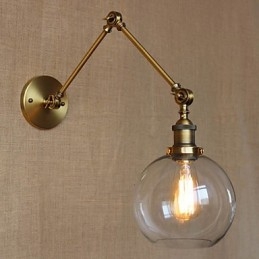 Fali lámpák Lengőlámpák Olvasás Fali lámpák Kristály Mini stílusú Rusztikus Lodge Fém