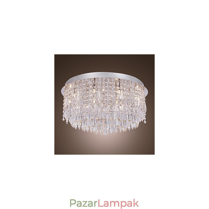 Modern, modern Crystal Chrome süllyesztett tartó