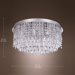 Modern, modern Crystal Chrome süllyesztett tartó