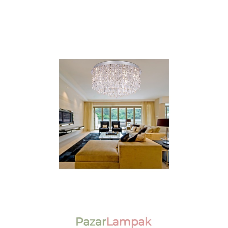Modern, modern Crystal Chrome süllyesztett tartó