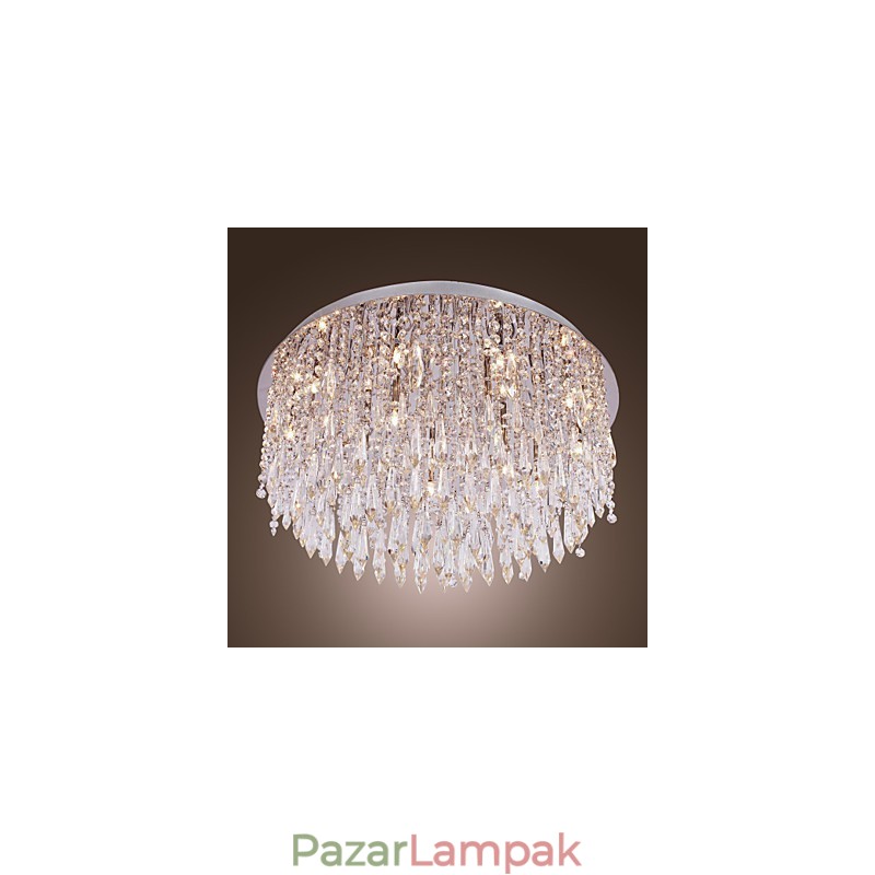 Modern, modern Crystal Chrome süllyesztett tartó