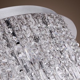 Modern, modern Crystal Chrome süllyesztett tartó