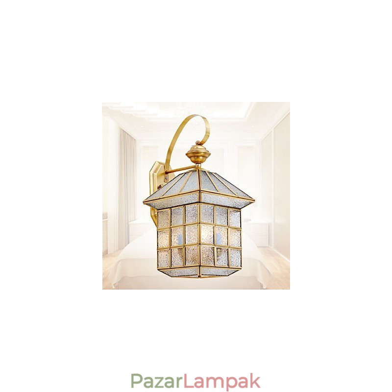 Kültéri lámpa Kerti lámpa Kültéri lámpa Teljes réz lámpa D