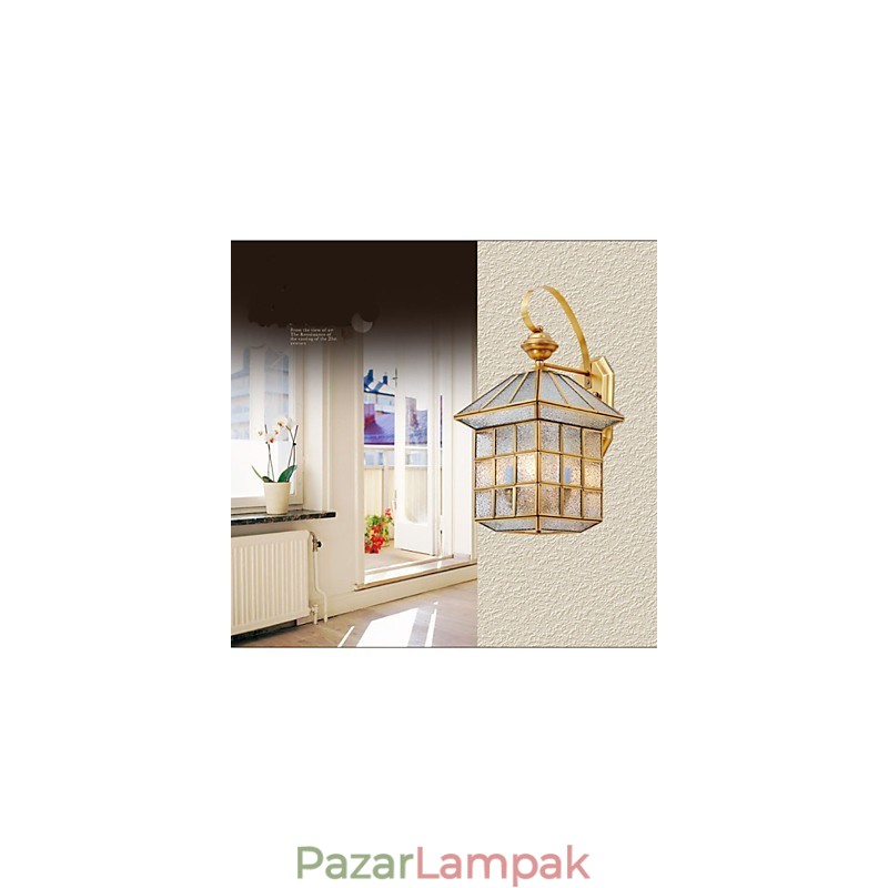 Kültéri lámpa Kerti lámpa Kültéri lámpa Teljes réz lámpa D