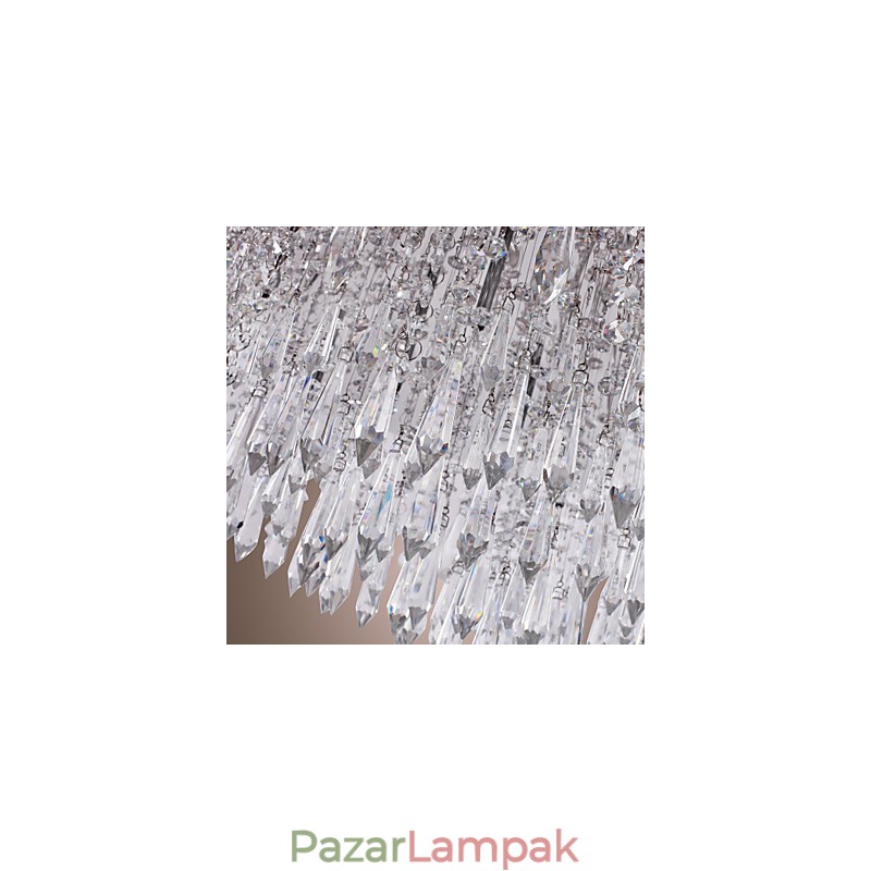 Modern, modern Crystal Chrome süllyesztett tartó