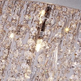 Modern, modern Crystal Chrome süllyesztett tartó