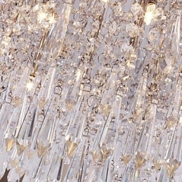 Modern, modern Crystal Chrome süllyesztett tartó