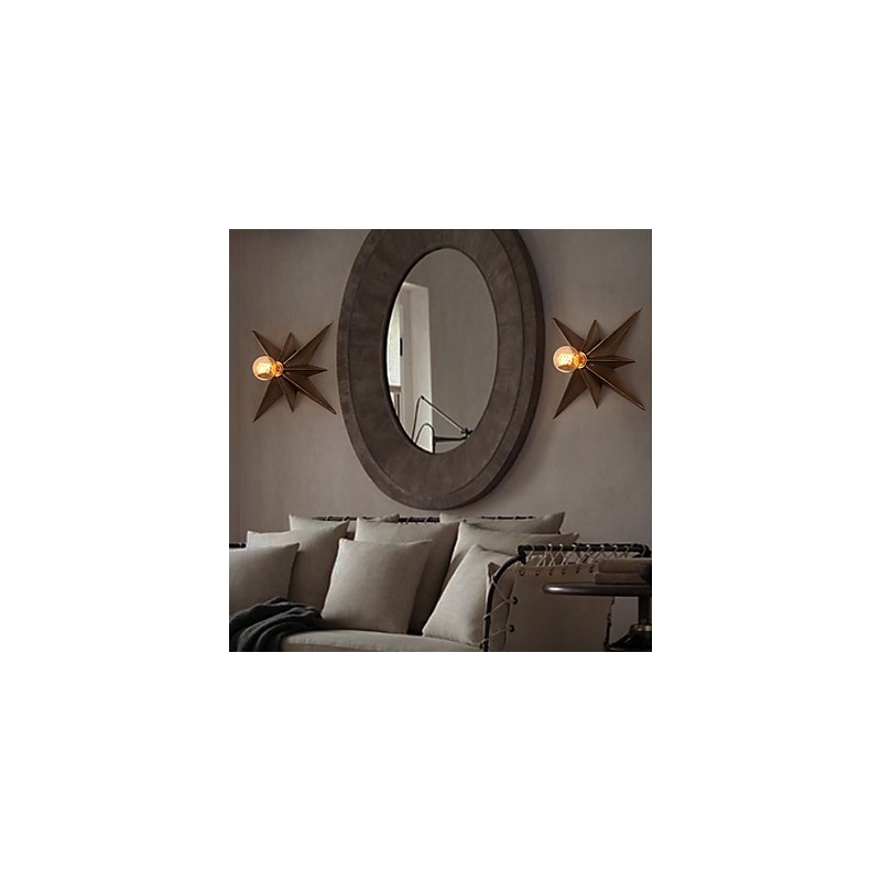 Rövid ötágú csillagos világítás, személyre szabott modern fali lámpák gyermekházhoz