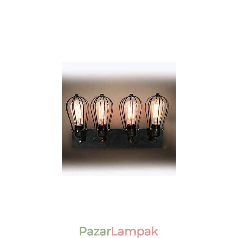 Mini stílusú fali lámpák Rusztikus Lodge fém