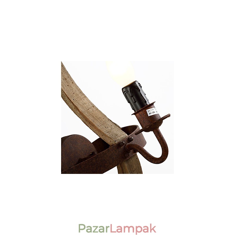 Mini stílusú falikarok, rusztikus Lodge fa bambusz