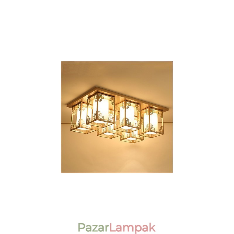 Kínai stílusú lámpák vas mennyezeti világítási légkör