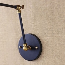 Fali lámpák Lengőlámpák Olvasás Fali lámpák Mini stílusú rusztikus ház fém