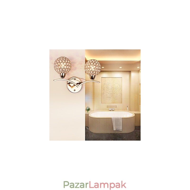Falikarok Olvasó fali lámpák Kristály Mini stílusú Modern kortárs fém