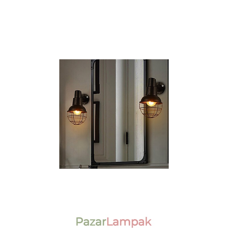 Mini stílusú fali lámpák Rusztikus Lodge fém