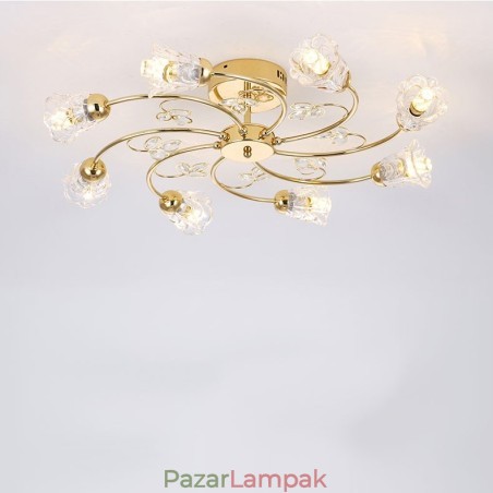 Művészi alumínium süllyesztett lámpák kristályokkal