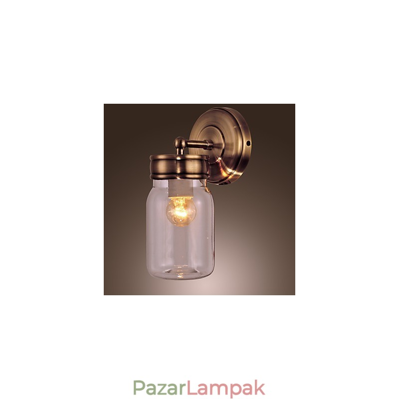 Rusztikus Fali lámpa Palack Alakú