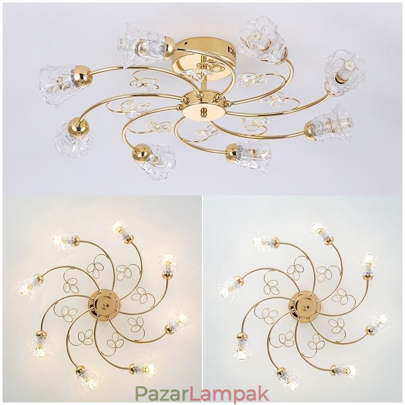 Művészi alumínium süllyesztett lámpák kristályokkal