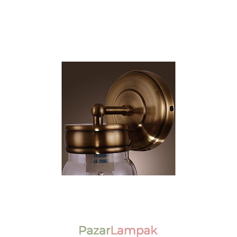 Rusztikus Fali lámpa Palack Alakú