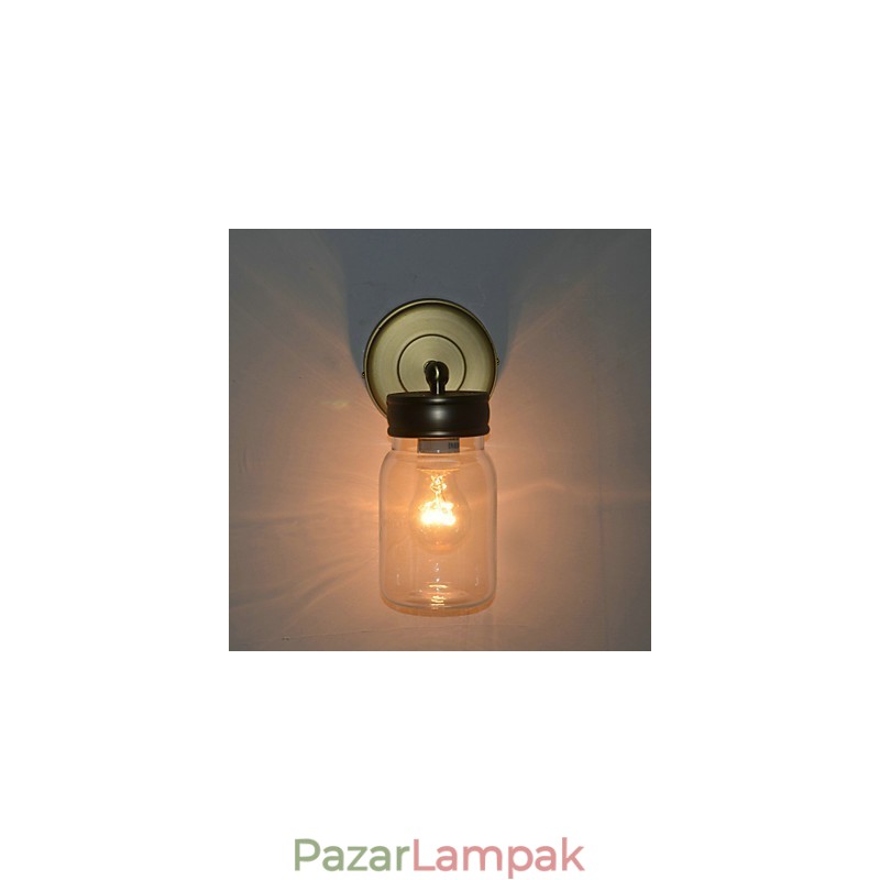 Rusztikus Fali lámpa Palack Alakú