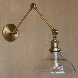 A LOFT stílusú tervező lámpa Modern üveg bronz Cafe dekoratív fali lámpa