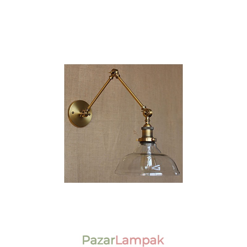 A LOFT stílusú tervező lámpa Modern üveg bronz Cafe dekoratív fali lámpa