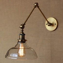 A LOFT stílusú tervező lámpa Modern üveg bronz Cafe dekoratív fali lámpa
