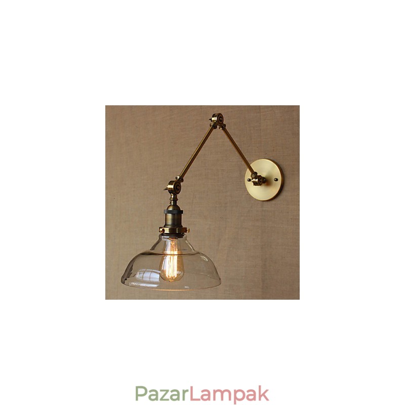 A LOFT stílusú tervező lámpa Modern üveg bronz Cafe dekoratív fali lámpa