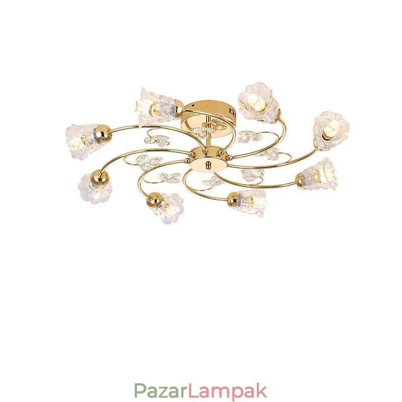 Művészi alumínium süllyesztett lámpák kristályokkal