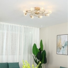 Művészi alumínium süllyesztett lámpák kristályokkal