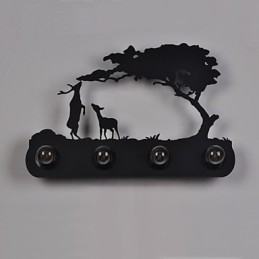 4 lámpa American Village Pastoral LOFT stílusú hálószoba folyosó vas retro fali lámpák