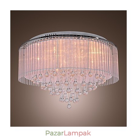 Modern kortárs kristályból galvanizált süllyesztett tartó