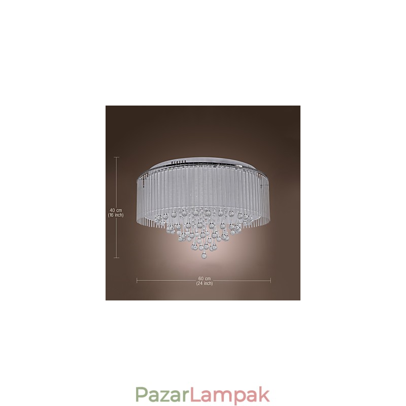 Modern kortárs kristályból galvanizált süllyesztett tartó