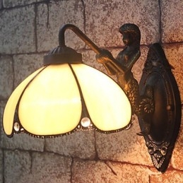 Európai szerződéses vidéki kreatív kovácsoltvas fali lámpák