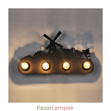 4 lámpa American Village Pastoral LOFT stílusú hálószoba folyosó vas retro fali lámpák 4 lámpa American Village Pastoral LOFT stílusú hálószoba folyosó vas retro fali lámpák